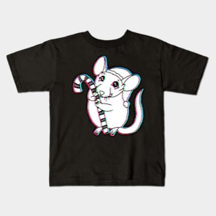 Candy Cane Cuddle (Glitched Verison) Kids T-Shirt